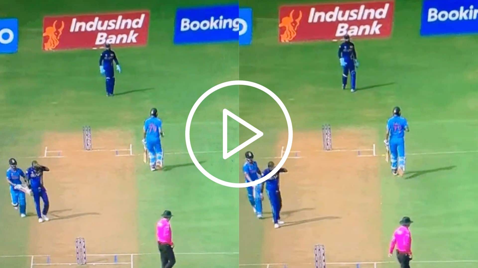 [Watch] Virat Kohli 'Slaps' Mathews On The 'Backside' With His Bat